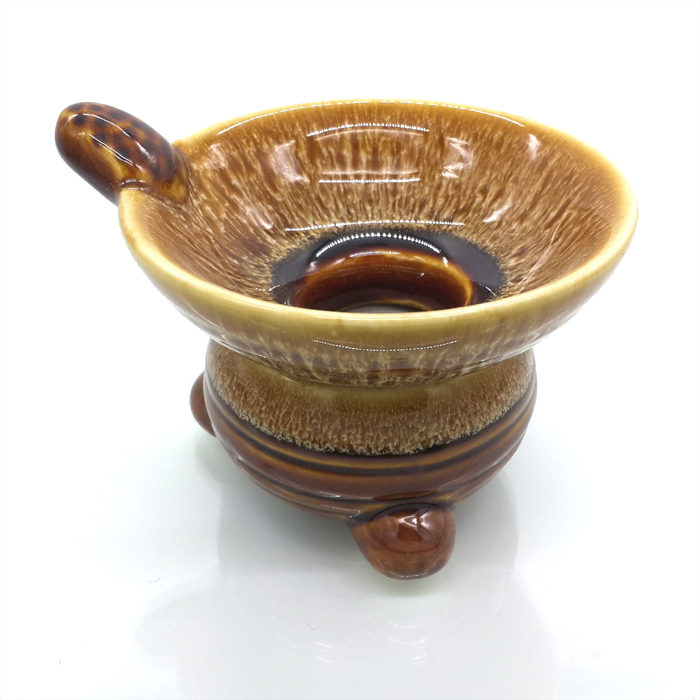 茶漏茶滤功夫茶具配件窑变陶瓷过滤器个性茶漏茶滤网茶漏网 托 座