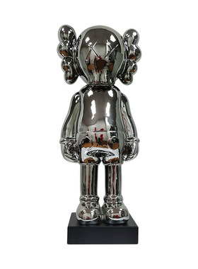 网红芝麻街公仔雕塑熊摆y件客厅玄关电视柜旁落地装饰品