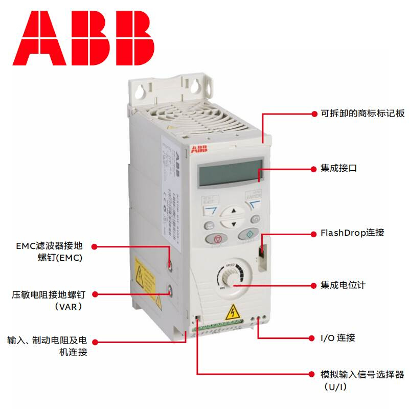 ABB变频器ACS150-03E-01A2 01A9 02A4 03A3 04A1 05A6 07A3 08A8