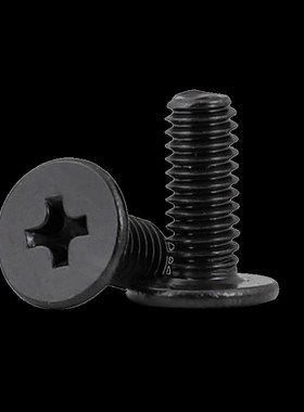 M2.5M4M3黑色304不锈钢大扁平头十字螺丝钉薄边螺钉*4x5x6x8x12mm