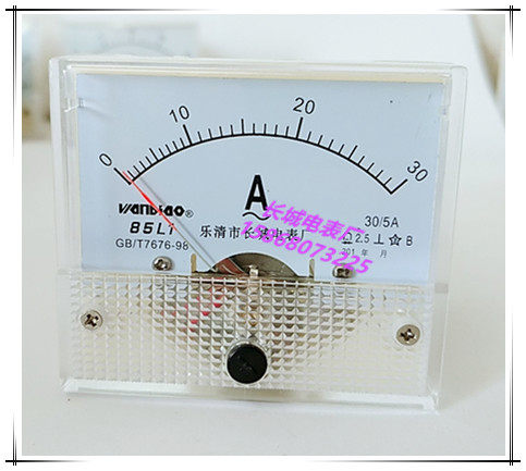 【长城电表厂】 85L1   30/5  交流电流表  厂家直销  64*56