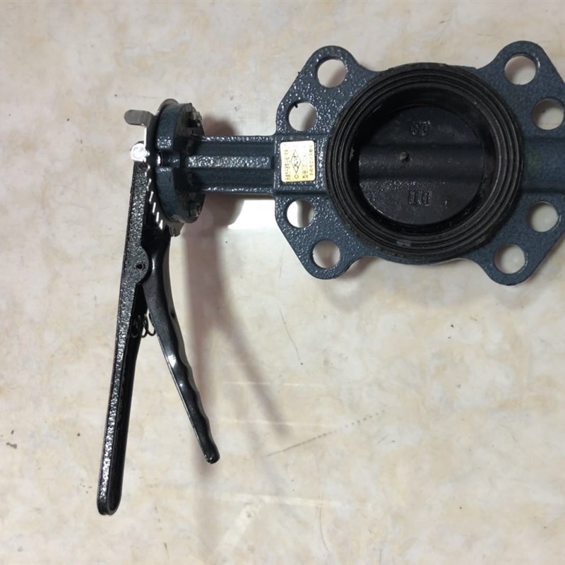 D71X3-16ZB1手柄挂胶蝶阀全胶蝶阀加宽密封蝶阀 50 65 80 100 150