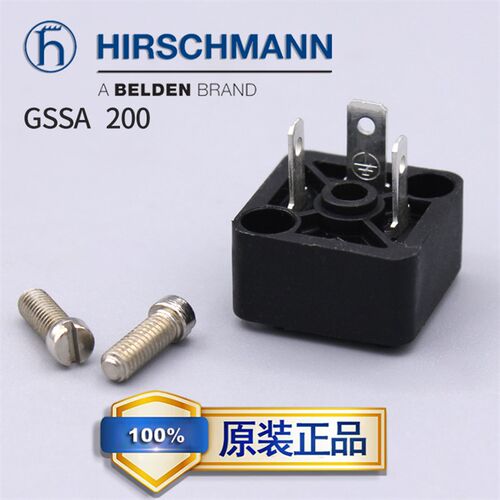 赫斯曼接头插头Hirschmann插座GSSA 200 电液控制电磁阀C型连接器