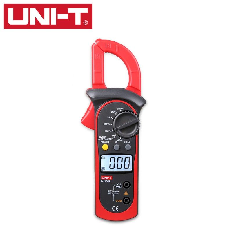 优利德 UT200A数字钳形万用表高精度电阻数显钳形表电流电压表