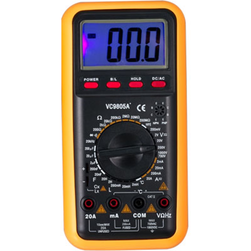 滨江VC9805A+万用表高精度VC9806A+电感频率温度VC9801 9804