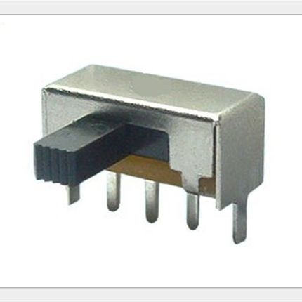 SK12F14 卧式 2档5脚 侧拨 柄长5MM 拨动开关 滑动开关 弯脚