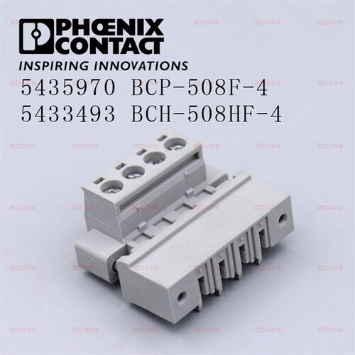 菲尼克斯原装4针脚间距5.08mm单排BCP-508F-4/BCH-508HF-4