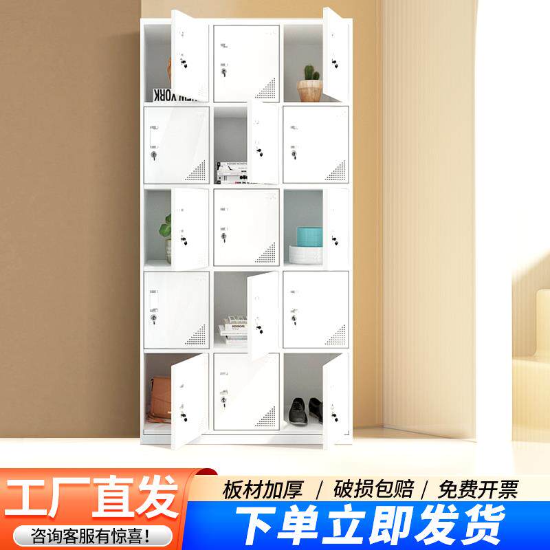 十五门员工宿舍带锁更衣柜工厂无尘车间存包柜钢制储物柜收纳柜