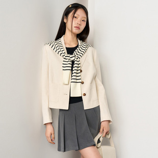 现 多色针织袖 General 25春季 套披肩96510 idea