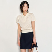 现 微收腰薄款 General idea春夏莱赛尔polo衫 短袖 针织衫 女韩系