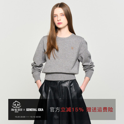 【折扣】General idea 韩国正品织日常通勤休闲套头毛衣女5508