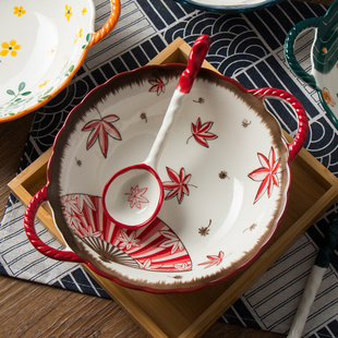 双耳汤面碗家用陶瓷拉面碗汤碗2022新款 日式 防烫网红螺蛳粉专用碗