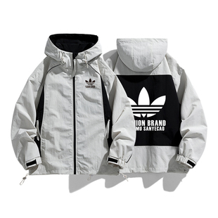 兰瑟姆三叶草2025秋冬季新款户外运动冲锋衣外套男女夹克休闲风衣