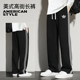 休闲裤 兰瑟姆三叶草秋冬季 男中学生三条杠直筒裤 卫裤 女 纯棉运动裤