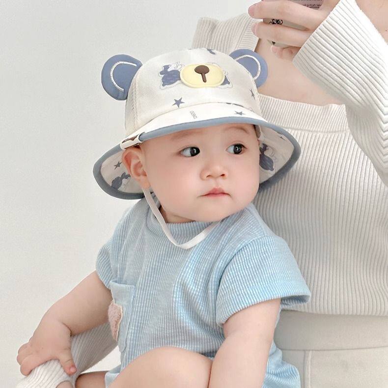 儿童帽子春夏薄款冬季可爱韩版超萌男童婴儿女童宝宝渔夫帽盆帽潮