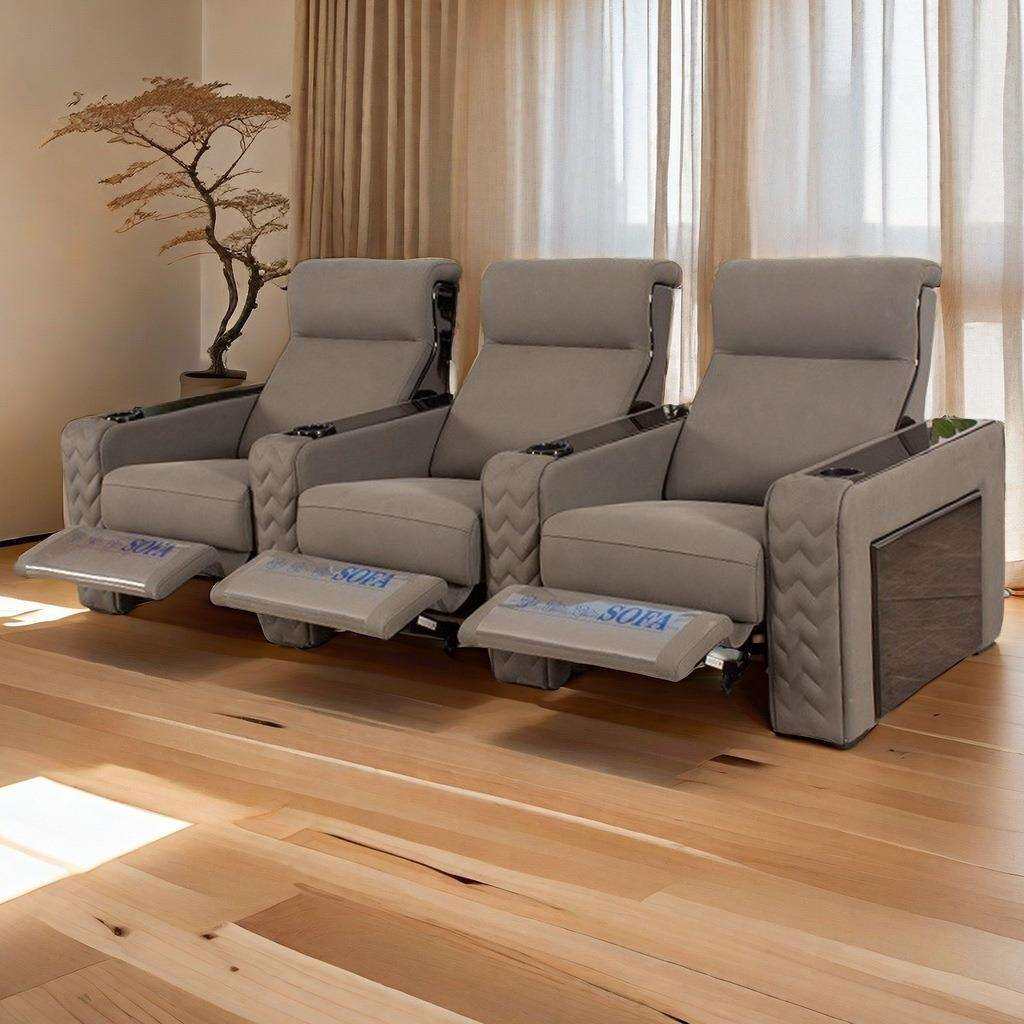 现代豪华别墅家庭影院影视厅商务舱功能电动智能沙发工厂直供