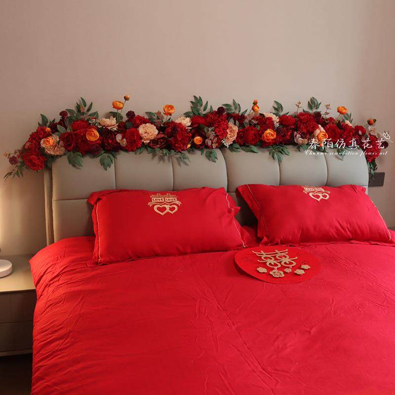 床头仿真花结婚婚房布置装饰花藤摆花新房卧室沙发婚庆假花条成品,玩具/童车/益智/积木/模型,其它,淘宝优惠券,粉丝福利购,淘宝优惠卷