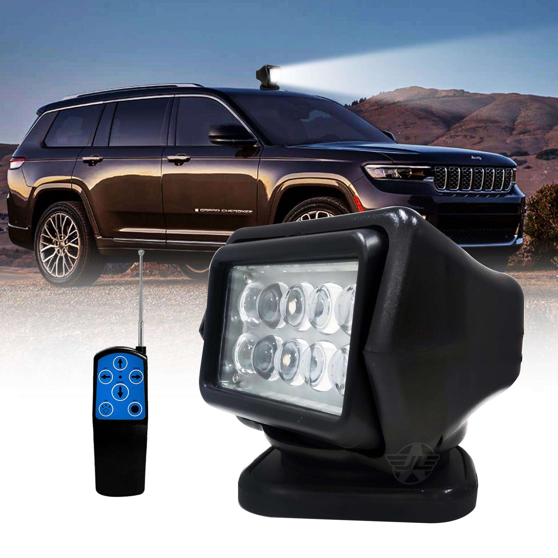 工厂直销迷你12V24V100WLED超亮无锡遥控360度旋转车顶大灯带强磁