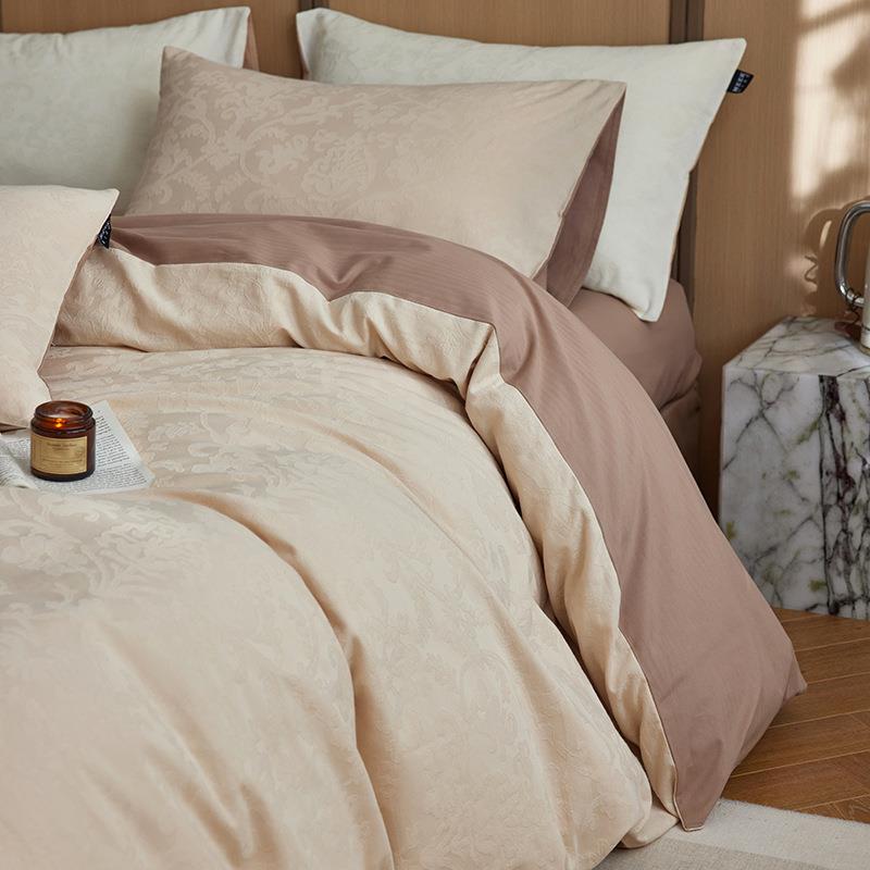 秋冬加厚60S全棉磨毛四件套北欧纯棉被套床单床笠复古风床上用品