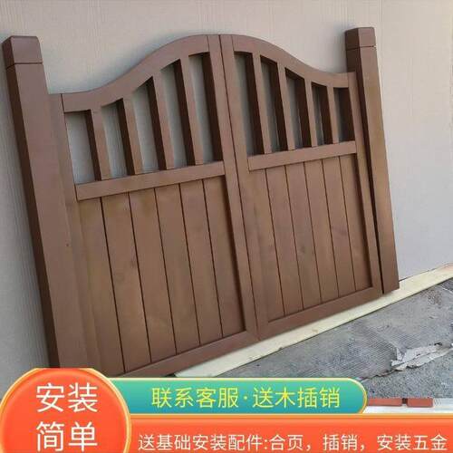防腐木门庭院木栅栏门花园门小门篱笆门半腰门室内院子门入户门风