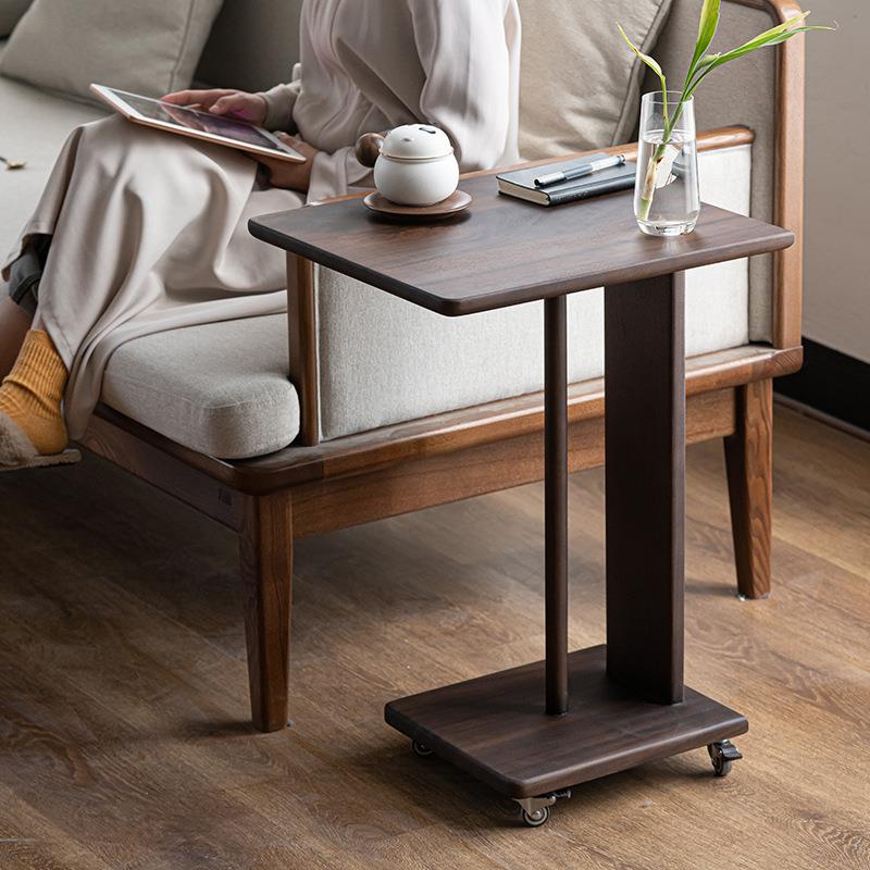 边几可移动茶几沙发边桌带轮方桌迷你角几简约茶桌床头桌子小茶几