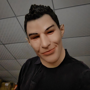 c罗梅西搞怪面具人脸装扮仿真派对演出球迷全脸头套cos足球明星