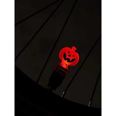 自行车南瓜灯气帽夜视发光气门芯气嘴灯自行车夜骑装备灯儿童车灯
