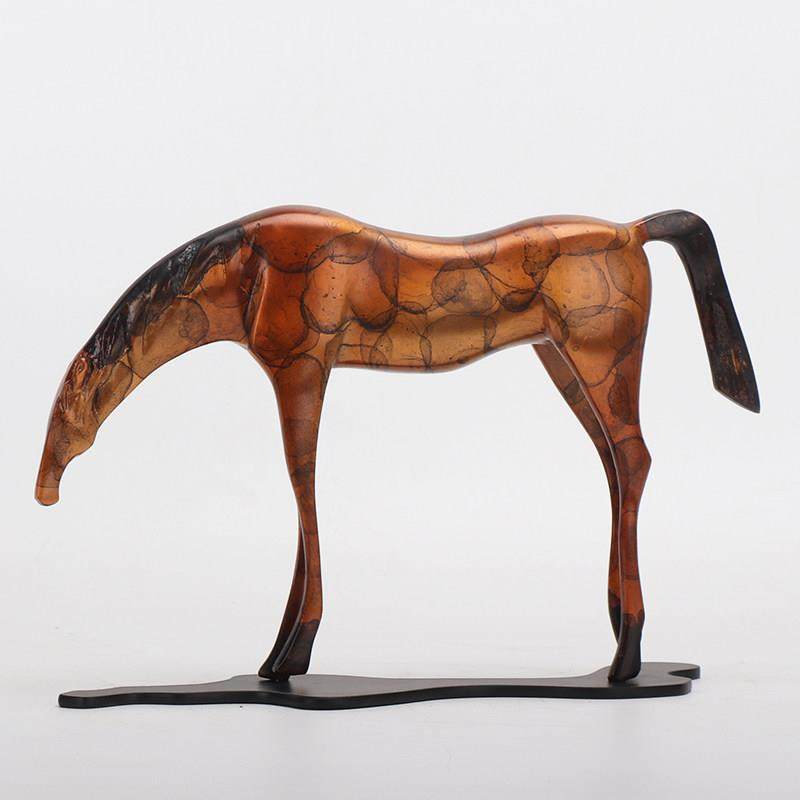 现代简约新中式铜马摆件样板房吧台客厅玄关书柜艺术软装饰品摆设,家居饰品,装饰摆件,淘宝优惠券,粉丝福利购,淘宝优惠卷