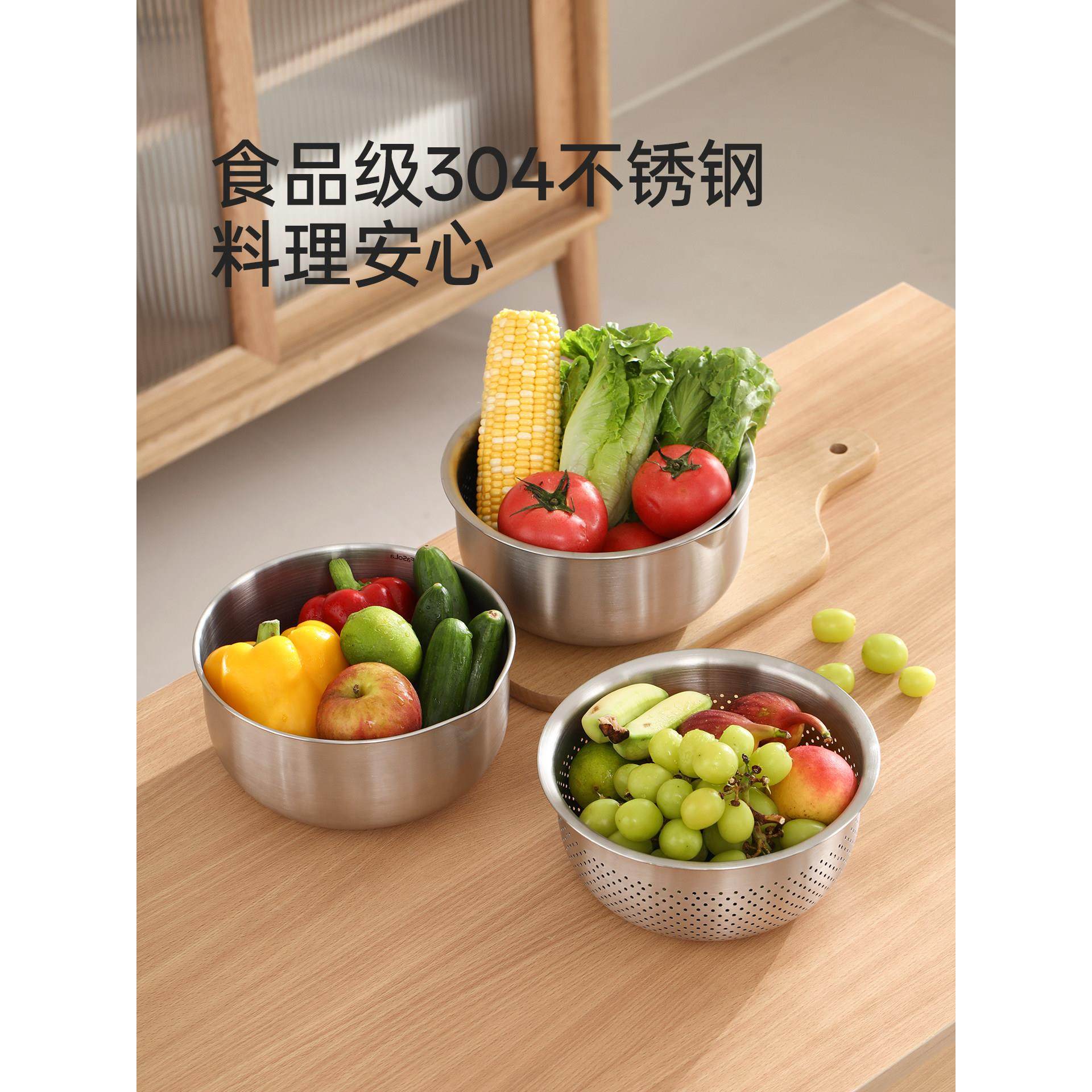 304不锈钢沥水篮大容量滤水淘米盆厨房洗菜篮冲孔菜池洗水果篮子,餐饮具,洗菜盆/沥水篮/漏水筛,淘宝优惠券,粉丝福利购,淘宝优惠卷