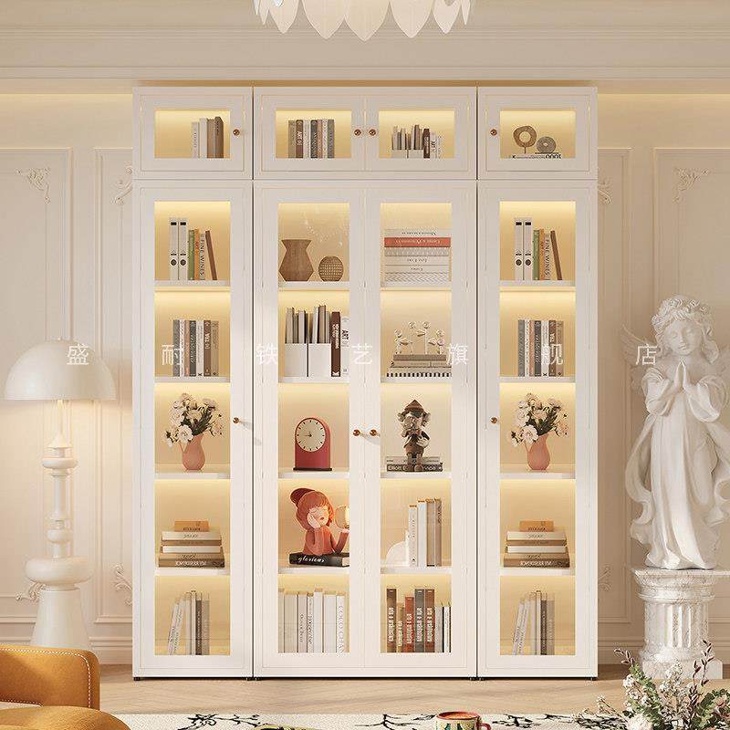 高2.2米书柜玻璃门防尘柜子客厅展示柜家用客厅一体组合整墙书架,住宅家具,单个书柜,淘宝优惠券,粉丝福利购,淘宝优惠卷