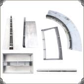 水沟盖板不锈钢线性排水沟园林景观露台直弧形隐形缝隙式 排水盖板