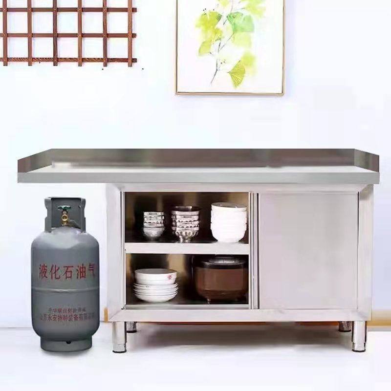 不锈钢拉门工作台打荷台操作台厨房家用橱柜煤气罐酒店工作台商用,五金/工具,工作台/防静电工作台/重型工作台,淘宝优惠券,粉丝福利购,淘宝优惠卷