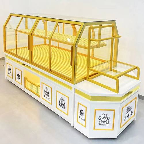 面包柜展示柜中岛柜边柜烘焙货架商用玻璃蛋糕糕点店模型柜样品柜