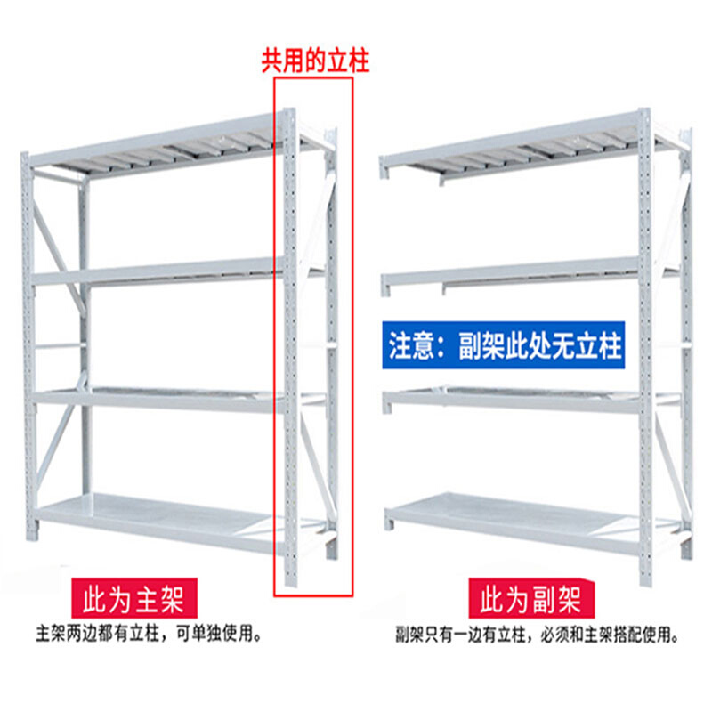 东联仓储货架仓库家用置物架多层快递库房储物架重型铁架子