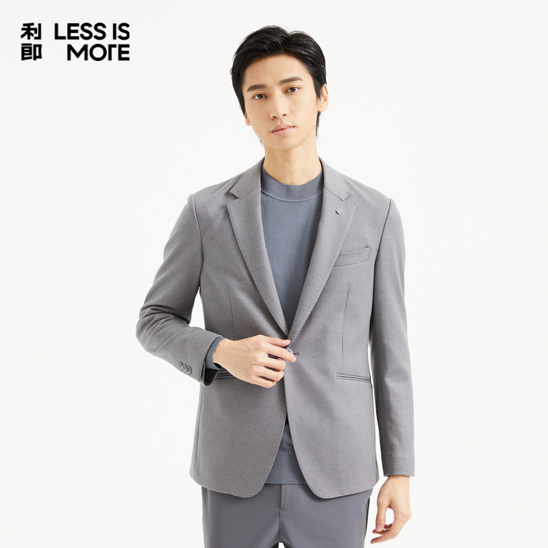 【简洁利落】利郎奥莱西服男2025秋季商务休闲西装外套Q4QDX04