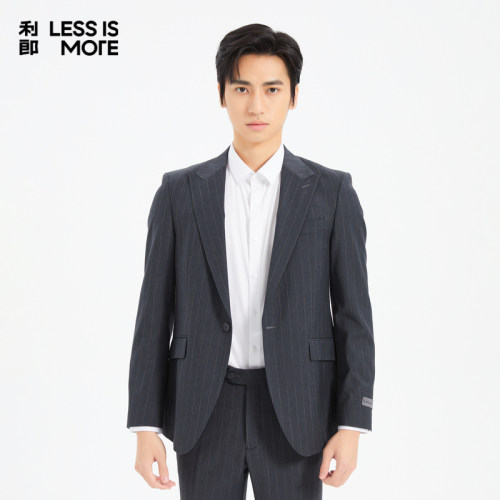 【复古时尚】利郎奥莱西服套装2026春季新款两件套时尚修身西装男