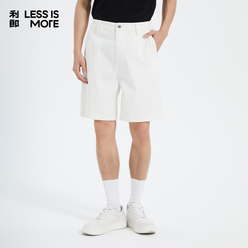 【万向弹面料】利郎奥莱短裤男2025夏新款时尚牛仔五分裤Q5XST101