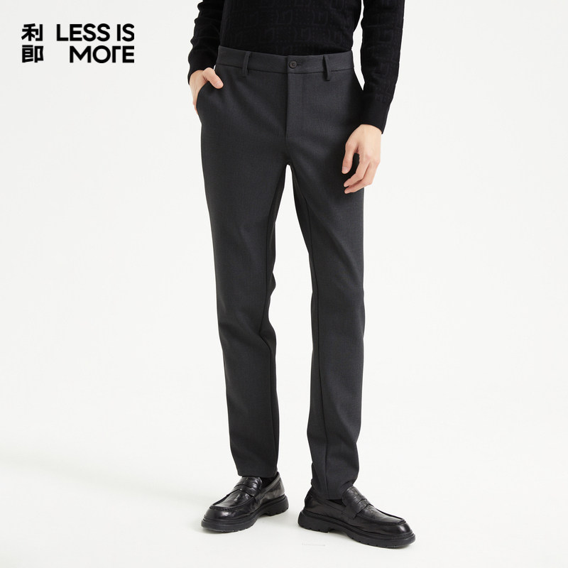 【TR色纺双层布】利郎奥莱休闲裤2025秋季新款商务休闲男士西裤