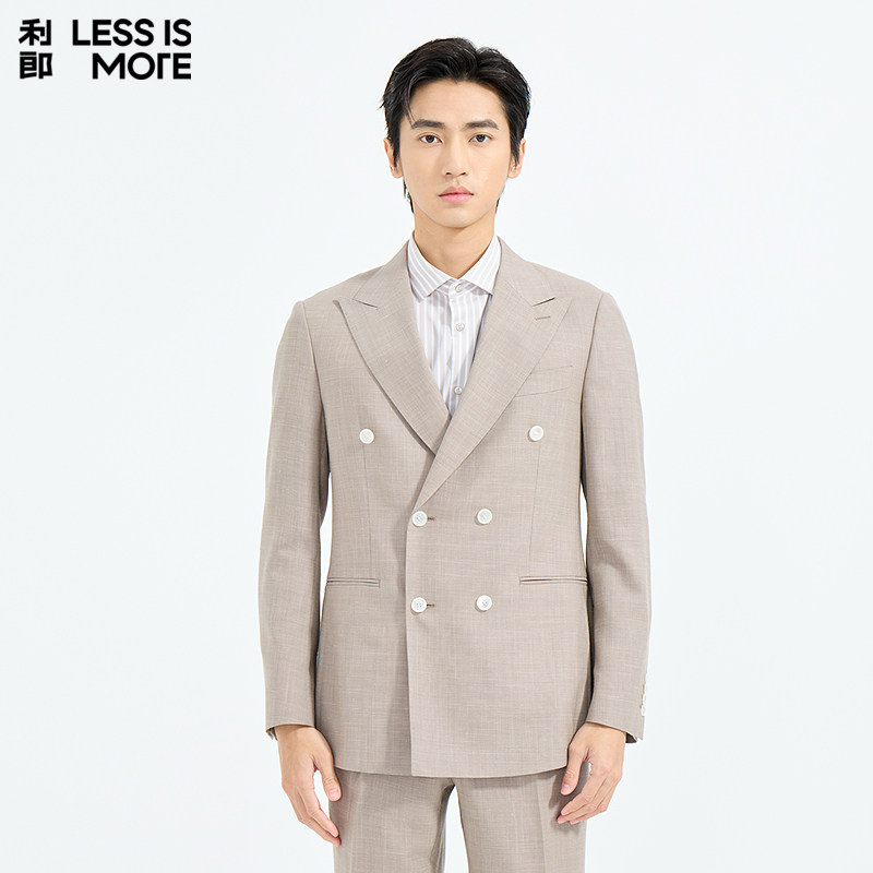 【商场同款】利郎奥莱西服套装2026春季新款两件套时尚修身西装男