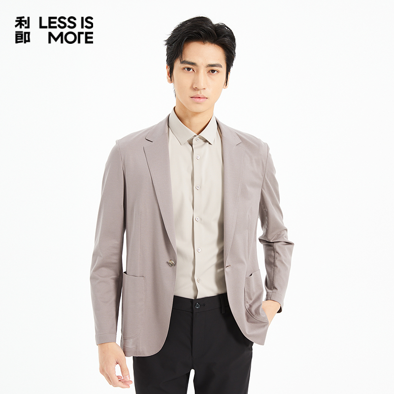 【桑蚕丝混纺】利郎奥莱空调服男2025夏新款时尚轻薄单西Q5XKF47