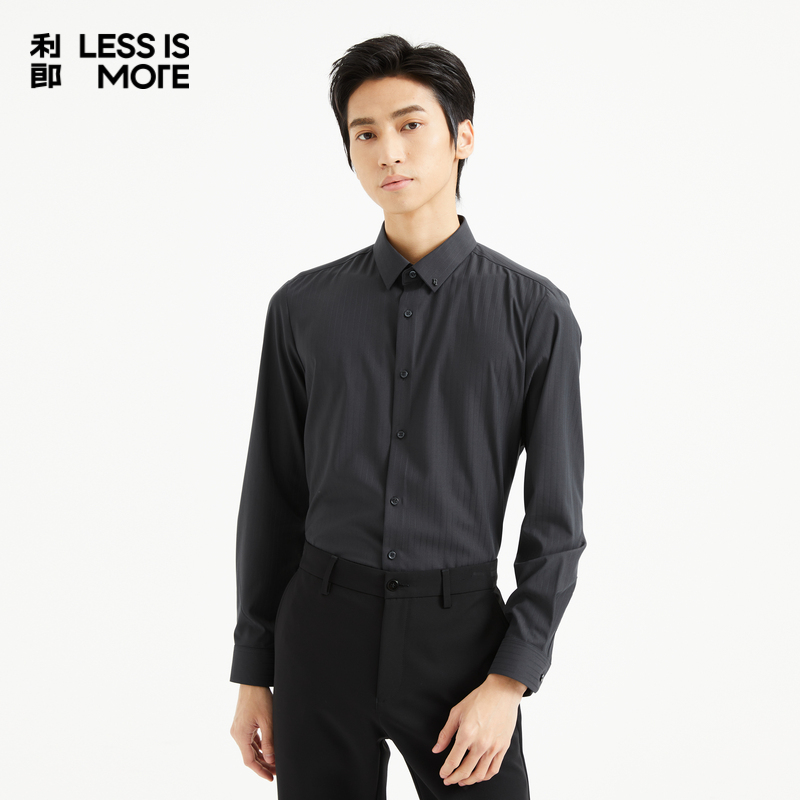 【双色提线条】利郎奥莱长袖衬衫男2025秋季休闲衬衣男Q4QZC016