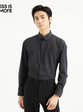 【双色提线条】利郎奥莱长袖衬衫男2026春季休闲衬衣男Q4QZC016