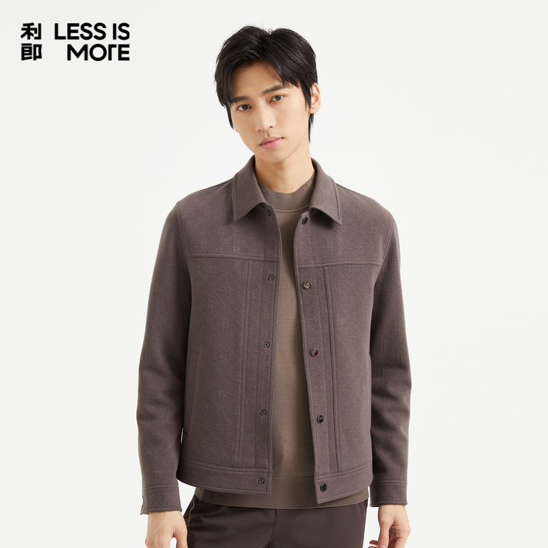 【提花面料】利郎奥莱夹克男2025秋季时尚通勤外套男Q4QJK001