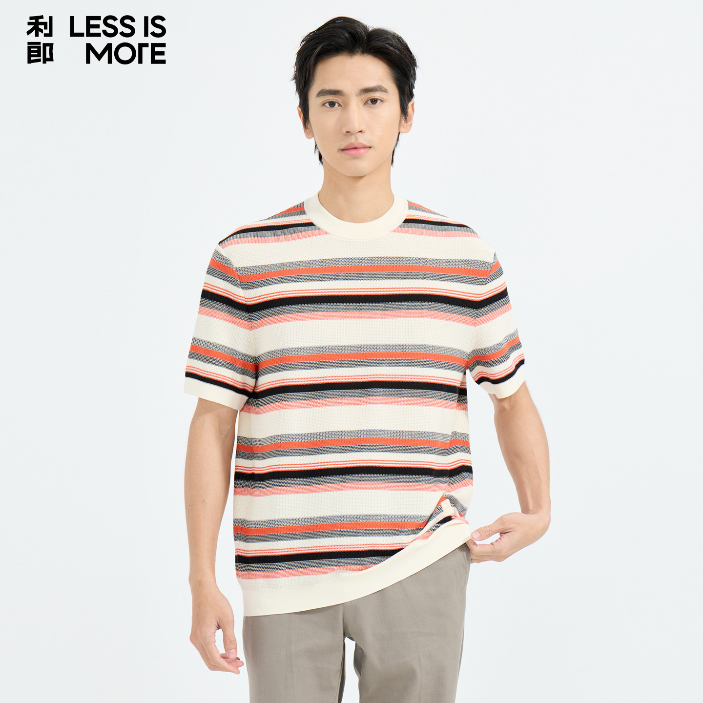 【商场同款】利郎奥莱短袖t恤衫2026年夏季新款时尚休闲圆领短t男