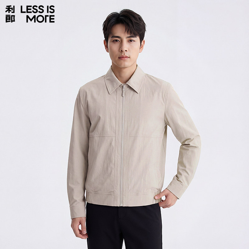 【商场同款】利郎奥莱夹克男2026春季新款翻领时尚商务休闲外套男,男装,夹克,淘宝优惠券,粉丝福利购,淘宝优惠卷