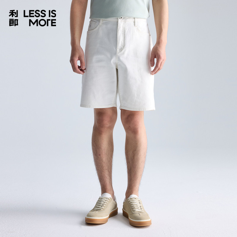 【万向弹面料】利郎奥莱短裤男2026夏新款时尚休闲百搭牛仔五分裤