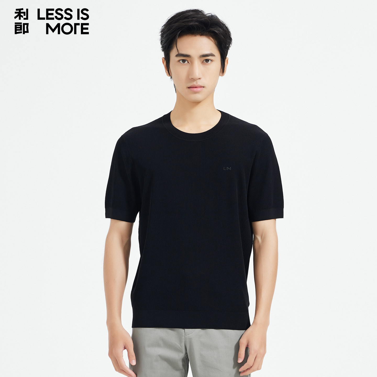 【绵羊毛】利郎奥莱短袖t恤衫2026年夏季新款时尚休闲圆领短t男