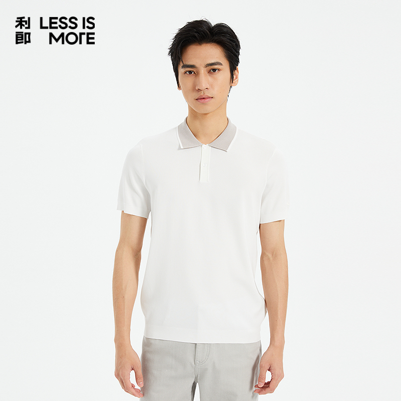 【光泽丝滑】利郎奥莱短袖POLO衫男2025夏季新款休闲短tQ5XTX506
