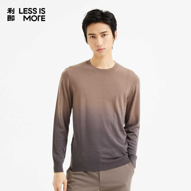 【毛腈混纺】利郎奥莱毛衣2025秋季新款时尚保暖针织毛衫Q4QMS011