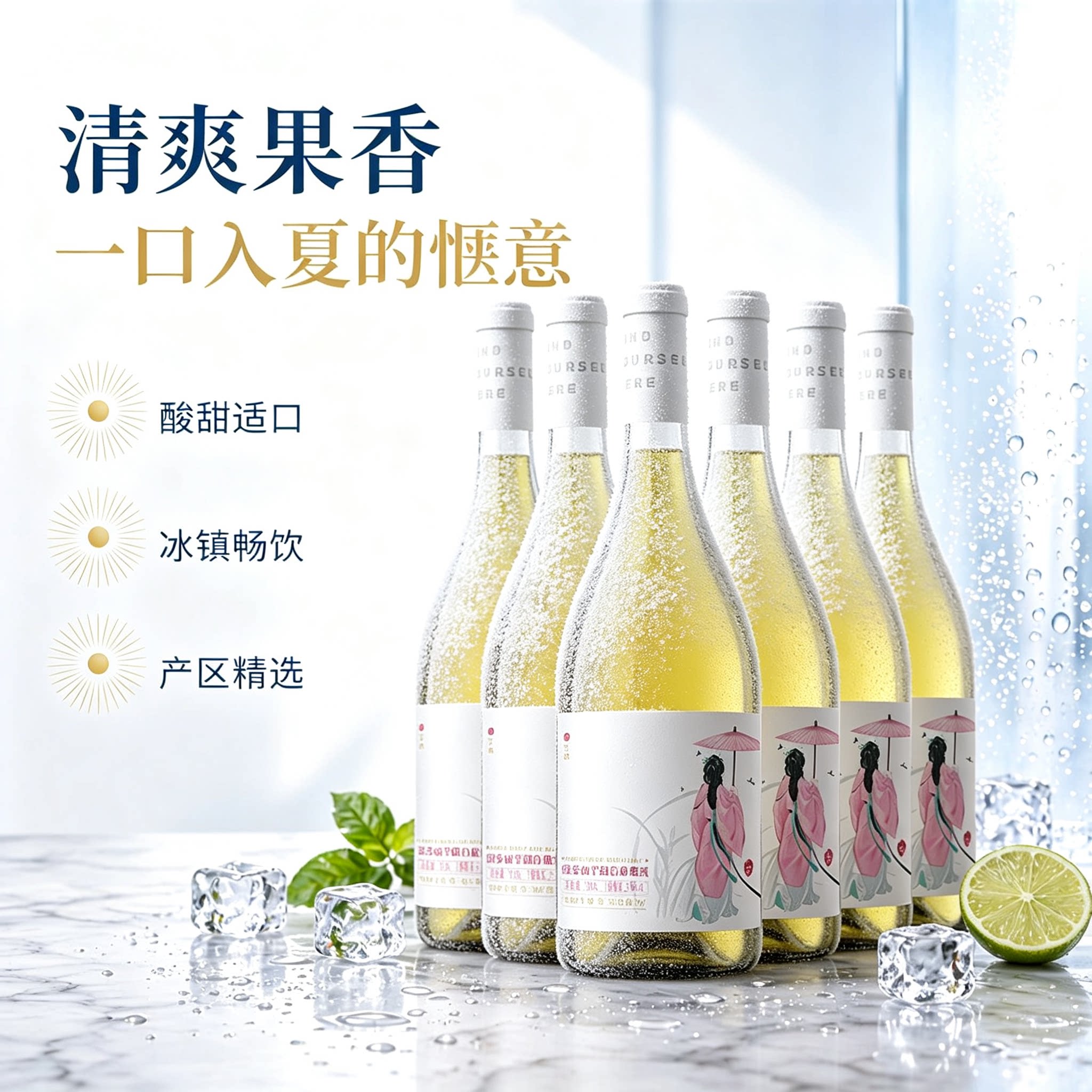 贺兰山精选霞多丽半甜白葡萄酒750ml整箱宁夏东麓产官方旗舰品质